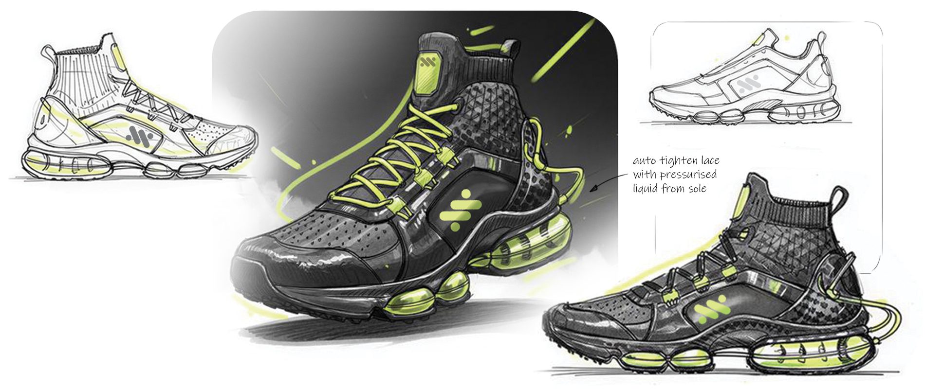 Students sketching at My Design Academia coaching institute in Pune